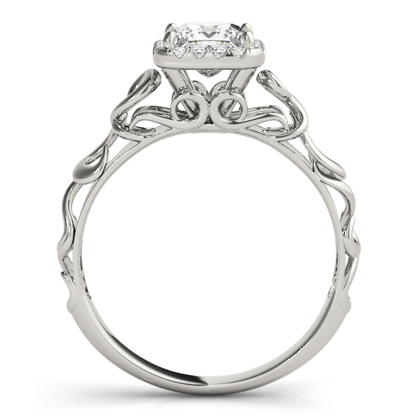 Pristine Solitaires Any Shape Princess Diamond Engagement Ring — 9K/18K Gold & Platinum