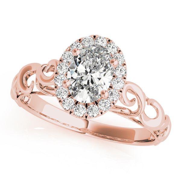 Signature Solitaires Any Shape Oval Diamond Engagement Ring — 9K/18K Gold & Platinum