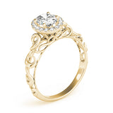 Signature Solitaires Any Shape Oval Diamond Engagement Ring — 9K/18K Gold & Platinum
