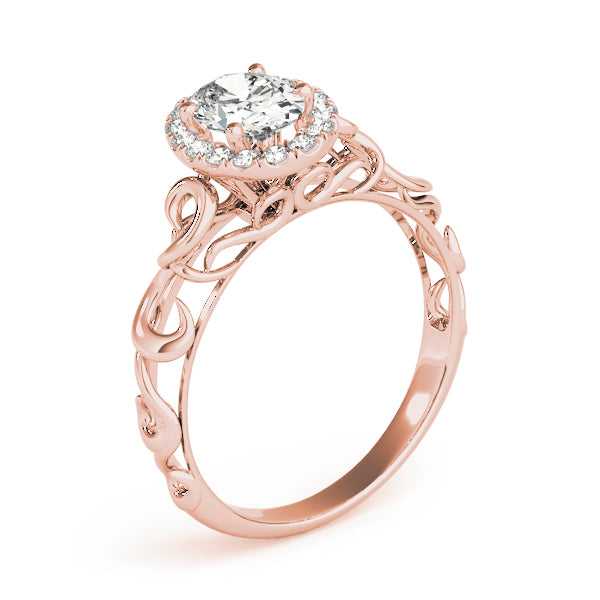 Signature Solitaires Any Shape Oval Diamond Engagement Ring — 9K/18K Gold & Platinum