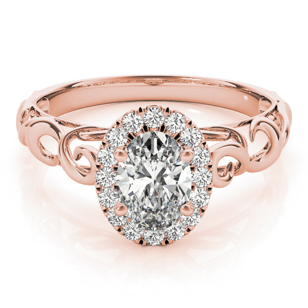 Signature Solitaires Any Shape Oval Diamond Engagement Ring — 9K/18K Gold & Platinum