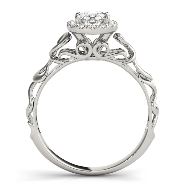 Signature Solitaires Any Shape Oval Diamond Engagement Ring — 9K/18K Gold & Platinum