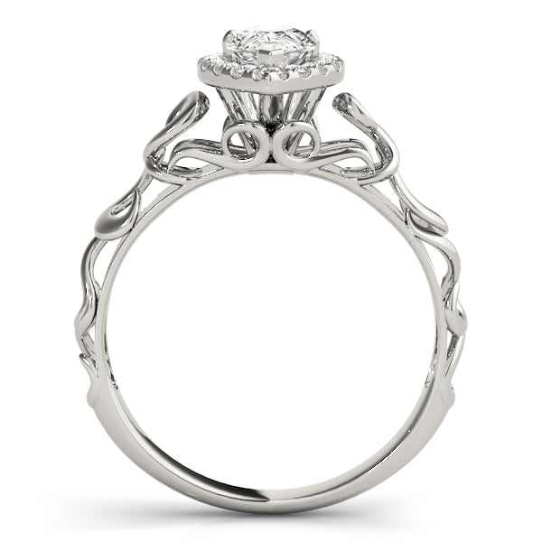 Bespoke Solitaires Any Shape Pear Diamond Engagement Ring — 9K/18K Gold & Platinum