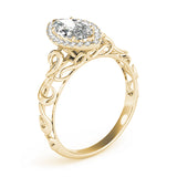 Devoted Solitaires Any Shape Marquise Diamond Engagement Ring — 9K/18K Gold & Platinum