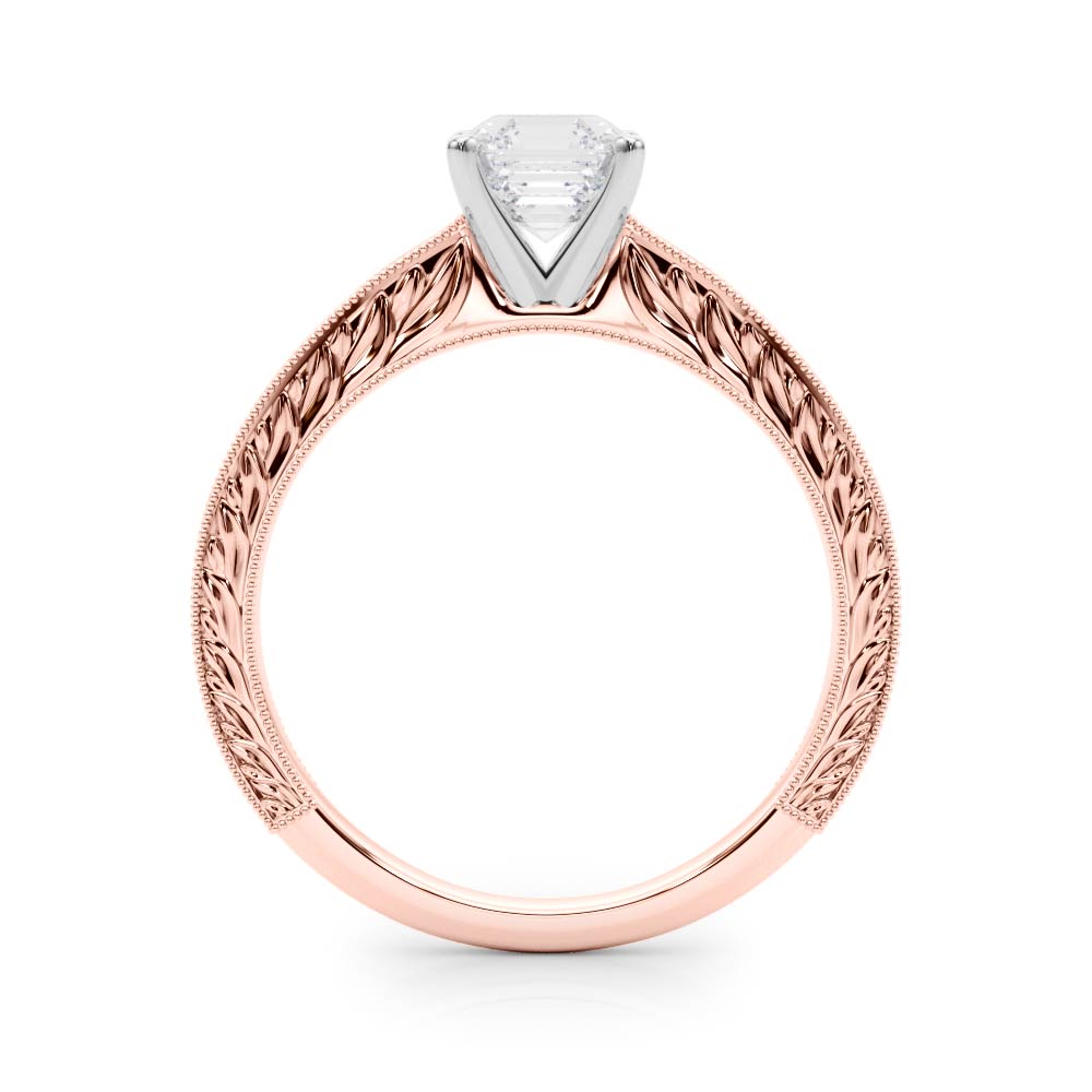 Noble Remount Round Diamond Engagement Ring — 9K/18K Gold & Platinum