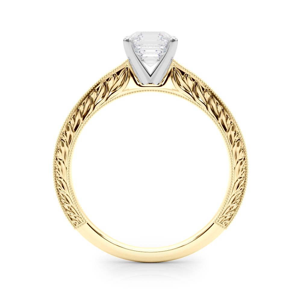 Noble Remount Round Diamond Engagement Ring — 9K/18K Gold & Platinum