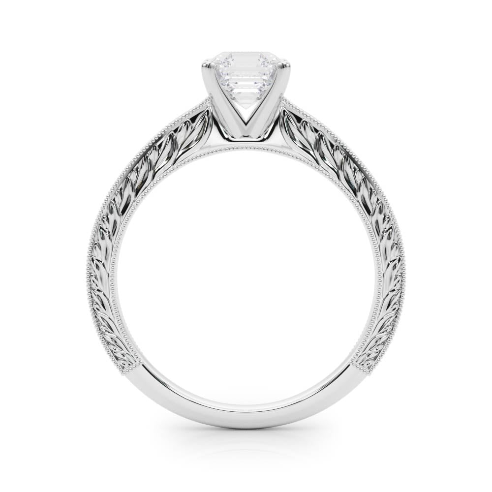 Noble Remount Round Diamond Engagement Ring — 9K/18K Gold & Platinum