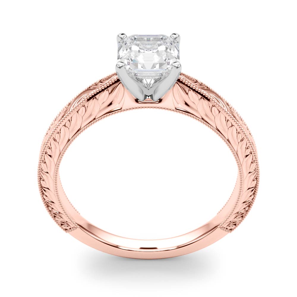 Noble Remount Round Diamond Engagement Ring — 9K/18K Gold & Platinum