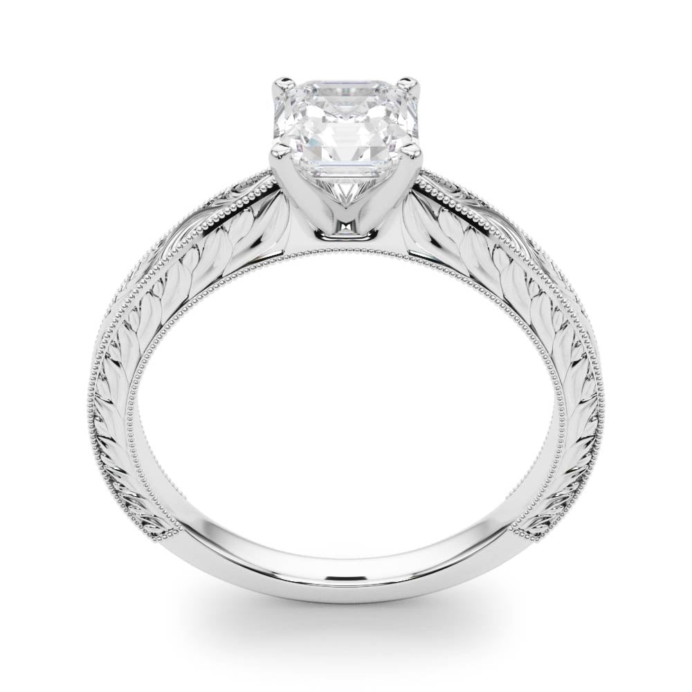 Noble Remount Round Diamond Engagement Ring — 9K/18K Gold & Platinum