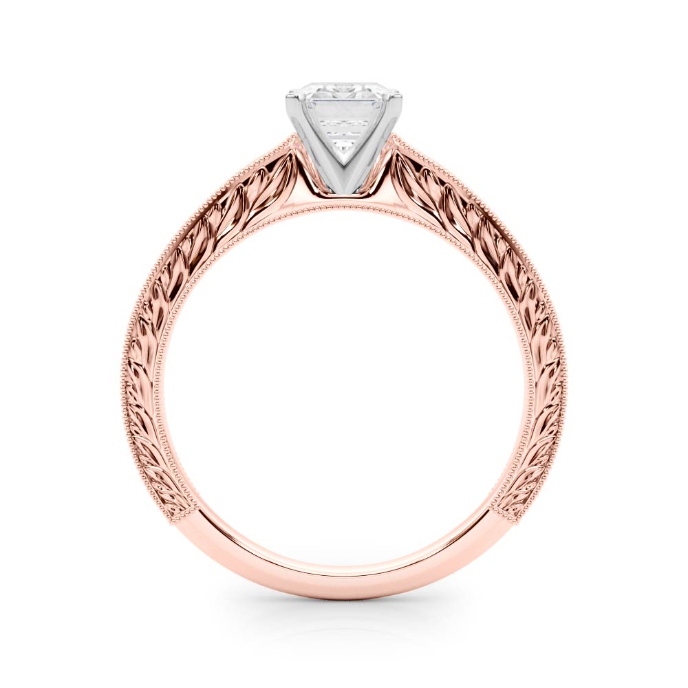 Noble Remount Round Diamond Engagement Ring — 9K/18K Gold & Platinum