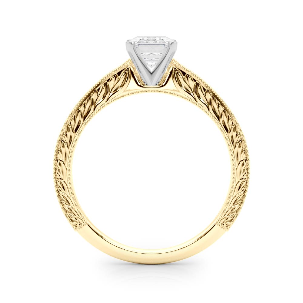 Noble Remount Round Diamond Engagement Ring — 9K/18K Gold & Platinum