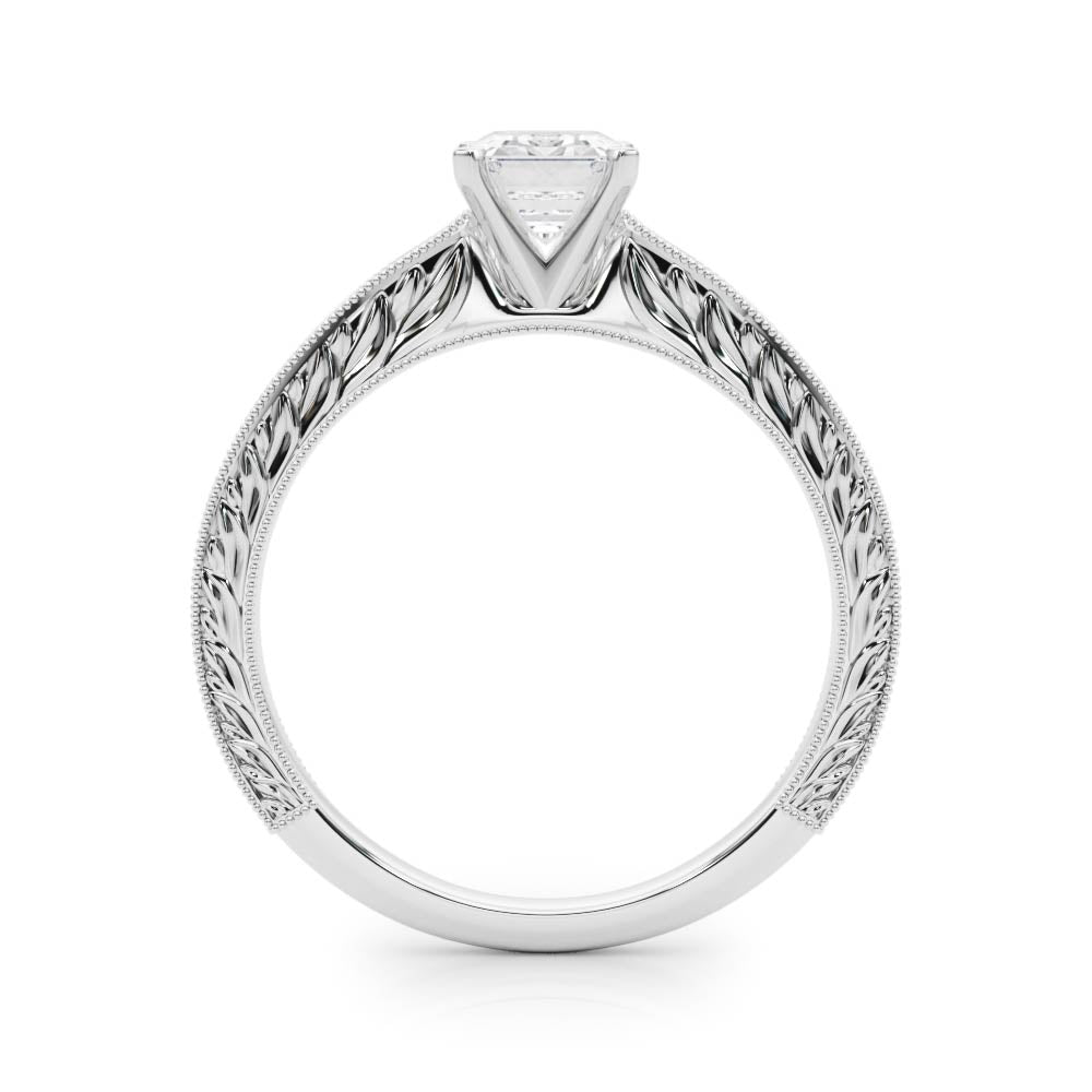 Noble Remount Round Diamond Engagement Ring — 9K/18K Gold & Platinum