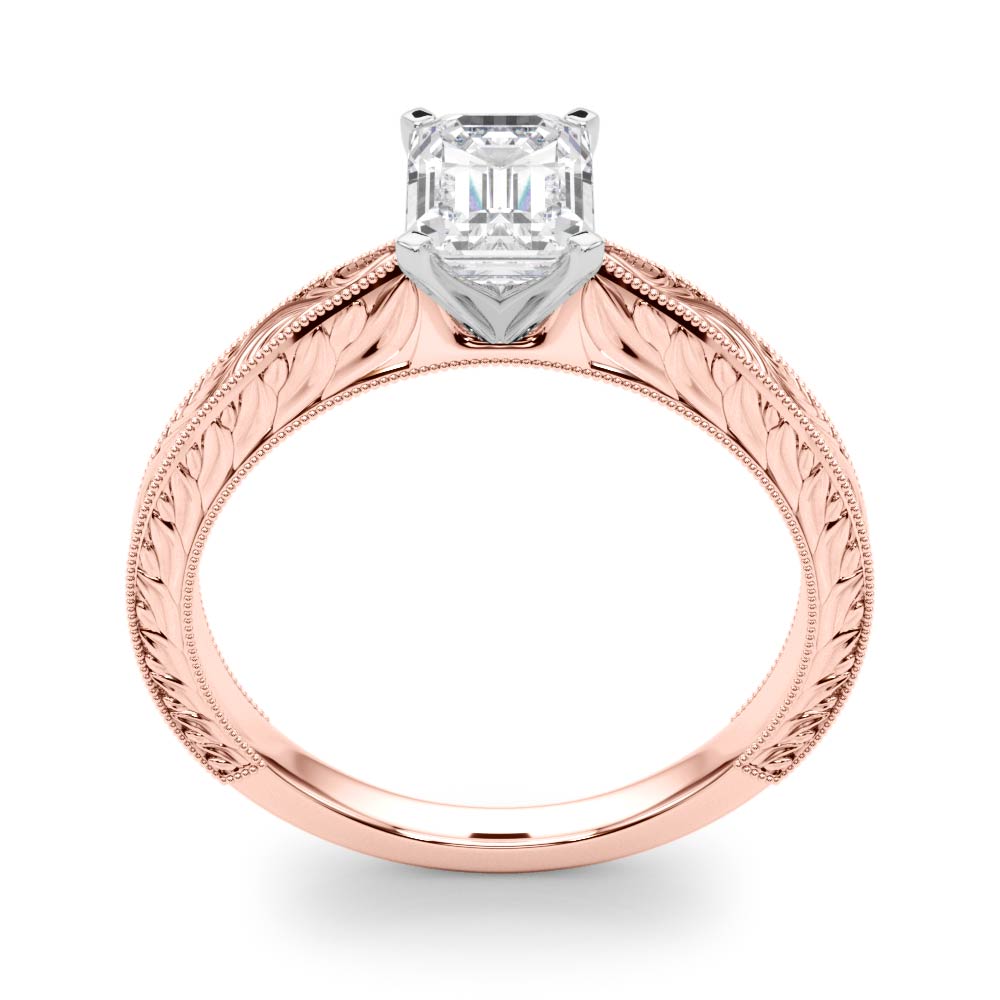 Noble Remount Round Diamond Engagement Ring — 9K/18K Gold & Platinum