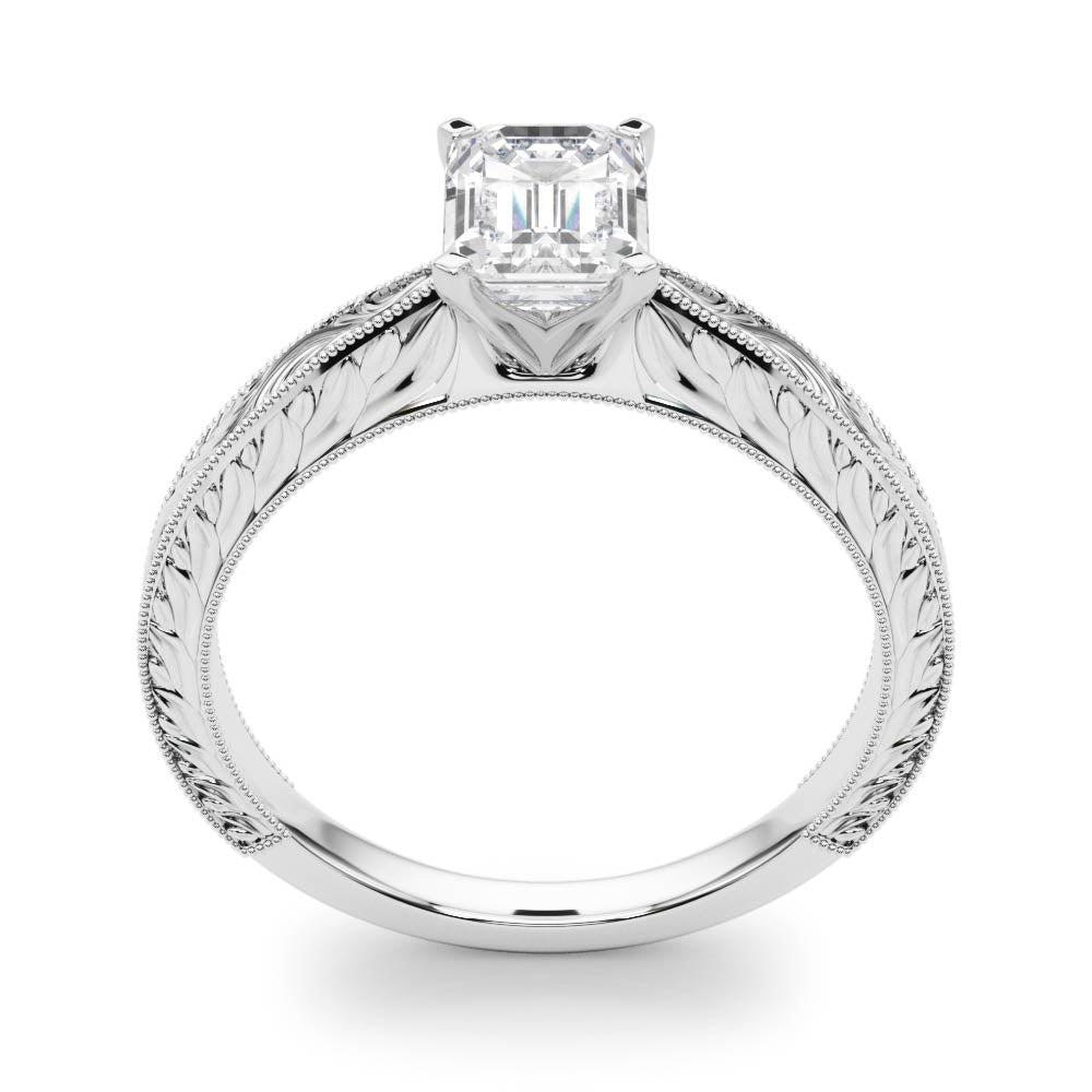 Noble Remount Round Diamond Engagement Ring — 9K/18K Gold & Platinum