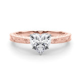 Noble Remount Round Diamond Engagement Ring — 9K/18K Gold & Platinum