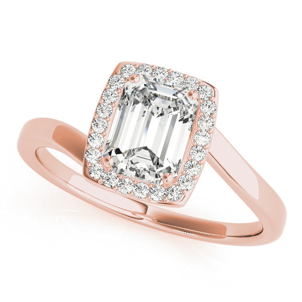 Opulent Sidestone Emerald Diamond Engagement Ring — 9K/18K Gold & Platinum