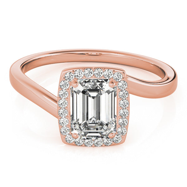 Opulent Sidestone Emerald Diamond Engagement Ring — 9K/18K Gold & Platinum
