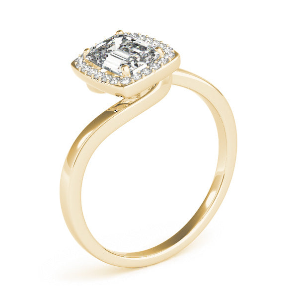 Opulent Sidestone Emerald Diamond Engagement Ring — 9K/18K Gold & Platinum