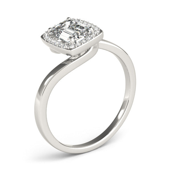 Opulent Sidestone Emerald Diamond Engagement Ring — 9K/18K Gold & Platinum
