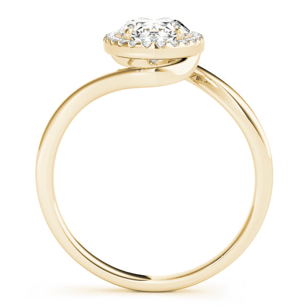 Cherished Sidestone Oval Diamond Engagement Ring — 9K/18K Gold & Platinum