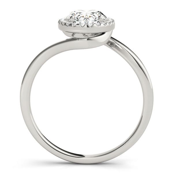 Cherished Sidestone Oval Diamond Engagement Ring — 9K/18K Gold & Platinum