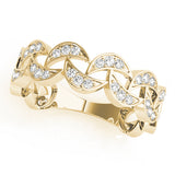 Diamond Half Eternity Ring in Gold & Platinum