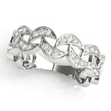 Diamond Half Eternity Ring in Gold & Platinum
