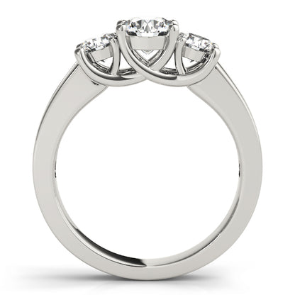 A diamond ring with three stones 