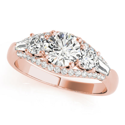 Three Stone Diamond Engagement Ring