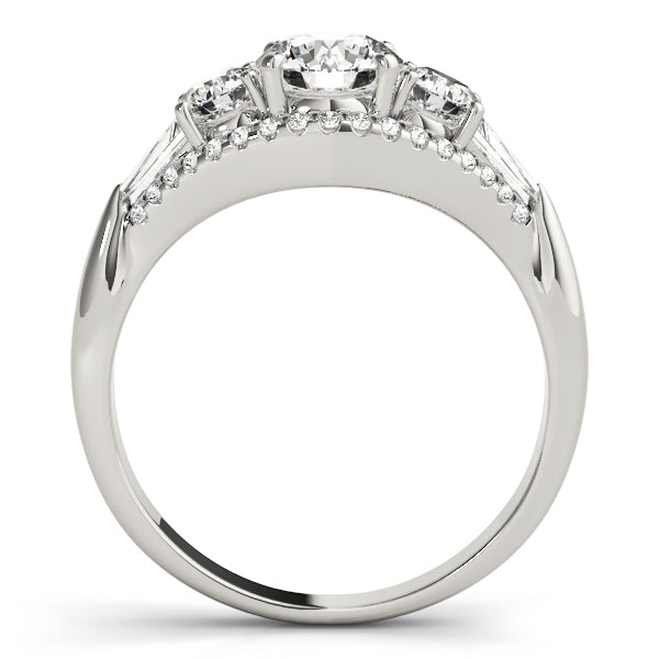 Three Stone Diamond Engagement Ring