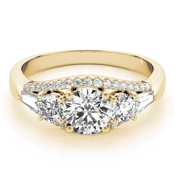 Three Stone Diamond Engagement Ring