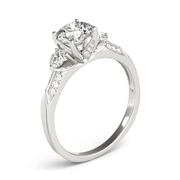 Three Stone Diamond Engagement Ring