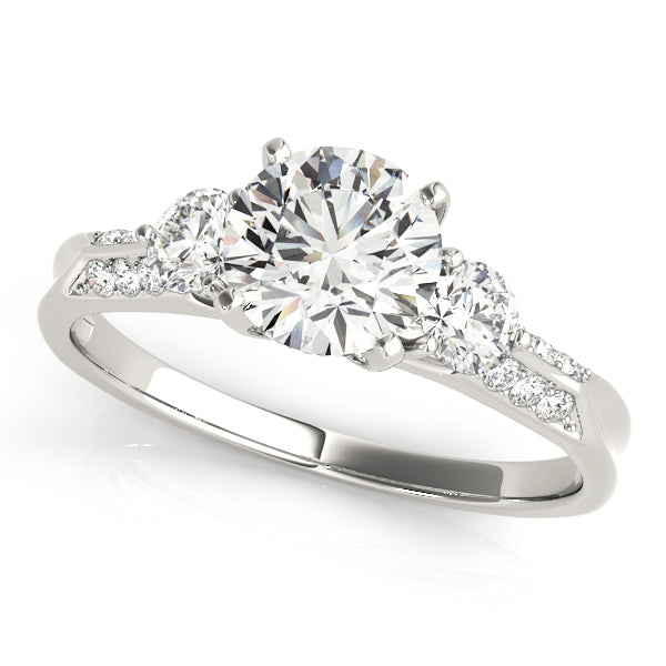 Three Stone Diamond Engagement Ring