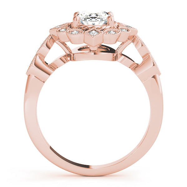 Sophisticated Color Rings Oval Diamond Engagement Ring — 9K/18K Gold & Platinum