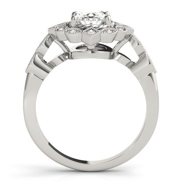 Sophisticated Color Rings Oval Diamond Engagement Ring — 9K/18K Gold & Platinum