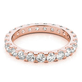 Shared-Prong Full Eternity Ring in Gold & Platinum