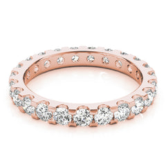 Shared-Prong Full Eternity Ring in Gold & Platinum