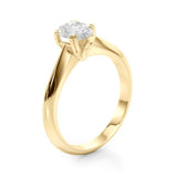 Exquisite Double Prong Engagement Ring Pear Diamond Engagement Ring — 9K/18K Gold & Platinum