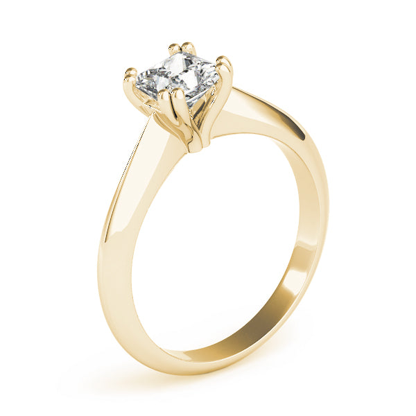 Regal Double Prong Cut Engagement Ring Princess Diamond Engagement Ring — 9K/18K Gold & Platinum