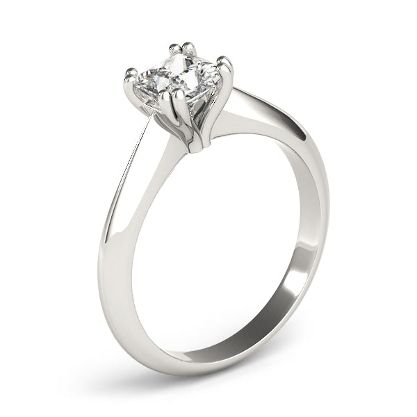 Regal Double Prong Cut Engagement Ring Princess Diamond Engagement Ring — 9K/18K Gold & Platinum
