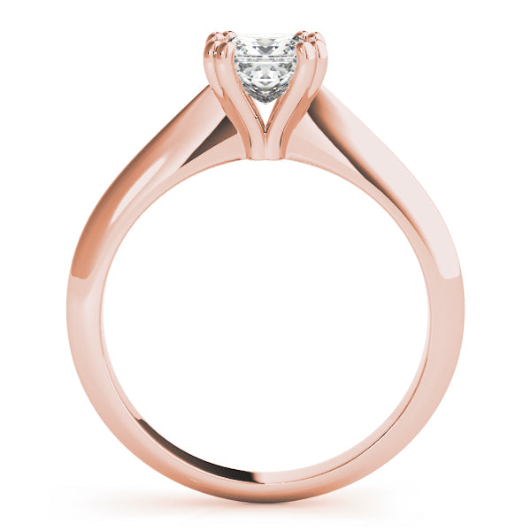 Regal Double Prong Cut Engagement Ring Princess Diamond Engagement Ring — 9K/18K Gold & Platinum