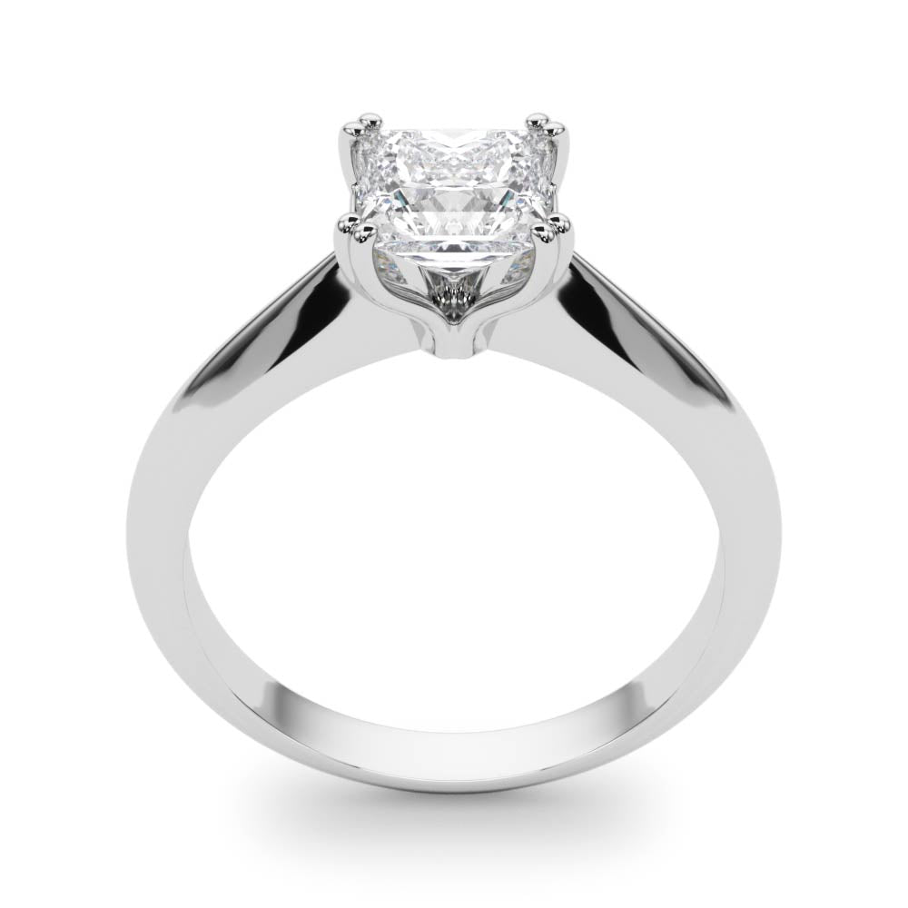 Regal Double Prong Cut Engagement Ring Princess Diamond Engagement Ring — 9K/18K Gold & Platinum