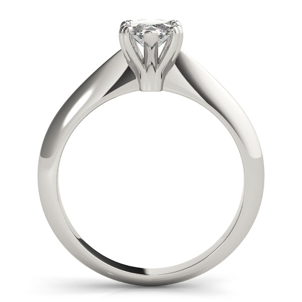 Radiant Double Prong Engagement Ring Marquise Diamond Engagement Ring — 9K/18K Gold & Platinum