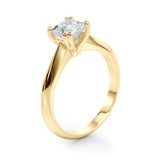 Brilliant Double Prong Engagement Ring Cushion Diamond Engagement Ring — 9K/18K Gold & Platinum