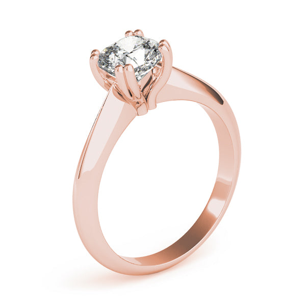 Brilliant Double Prong Engagement Ring Cushion Diamond Engagement Ring — 9K/18K Gold & Platinum