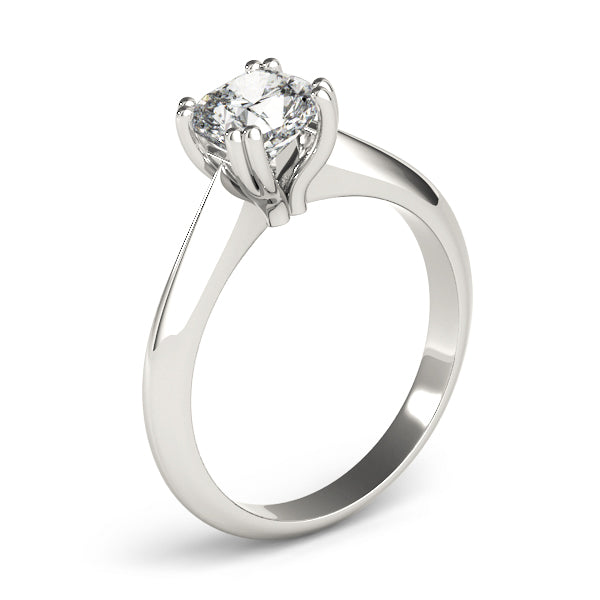 Brilliant Double Prong Engagement Ring Cushion Diamond Engagement Ring — 9K/18K Gold & Platinum