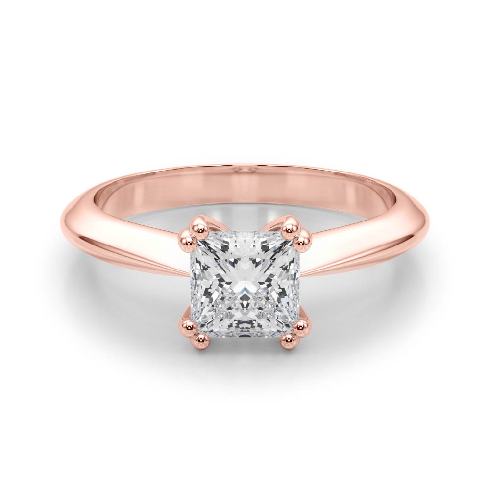 Brilliant Double Prong Engagement Ring Cushion Diamond Engagement Ring — 9K/18K Gold & Platinum