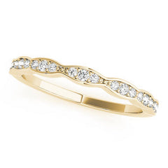 Vintage Inspired Half Eternity Ring in Gold & Platinum