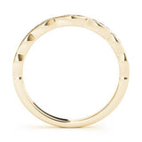 Vintage Inspired Half Eternity Ring in Gold & Platinum