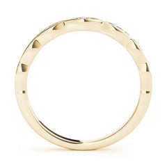 Vintage Inspired Half Eternity Ring in Gold & Platinum